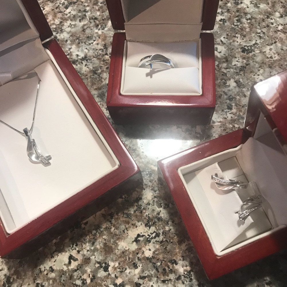 Diamond and White Gold Set